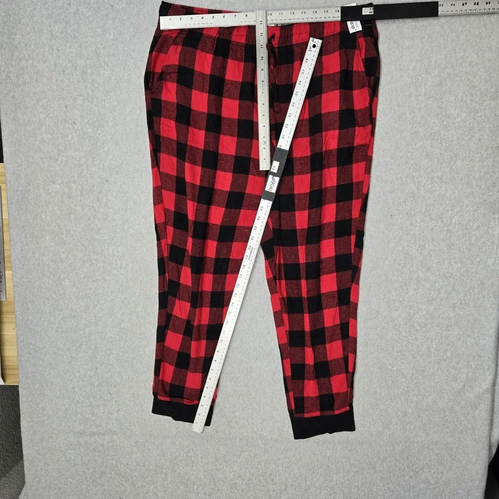 Old Navy Men Sleepwear XL Red Plaid Pajama Pants 28